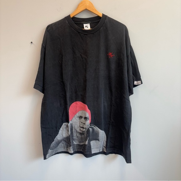 Vintage Akomplice Dave Chappelle Tyrone Biggums T-Shirt Black Size 2XL - Picture 1 of 9